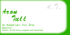 aron tull business card